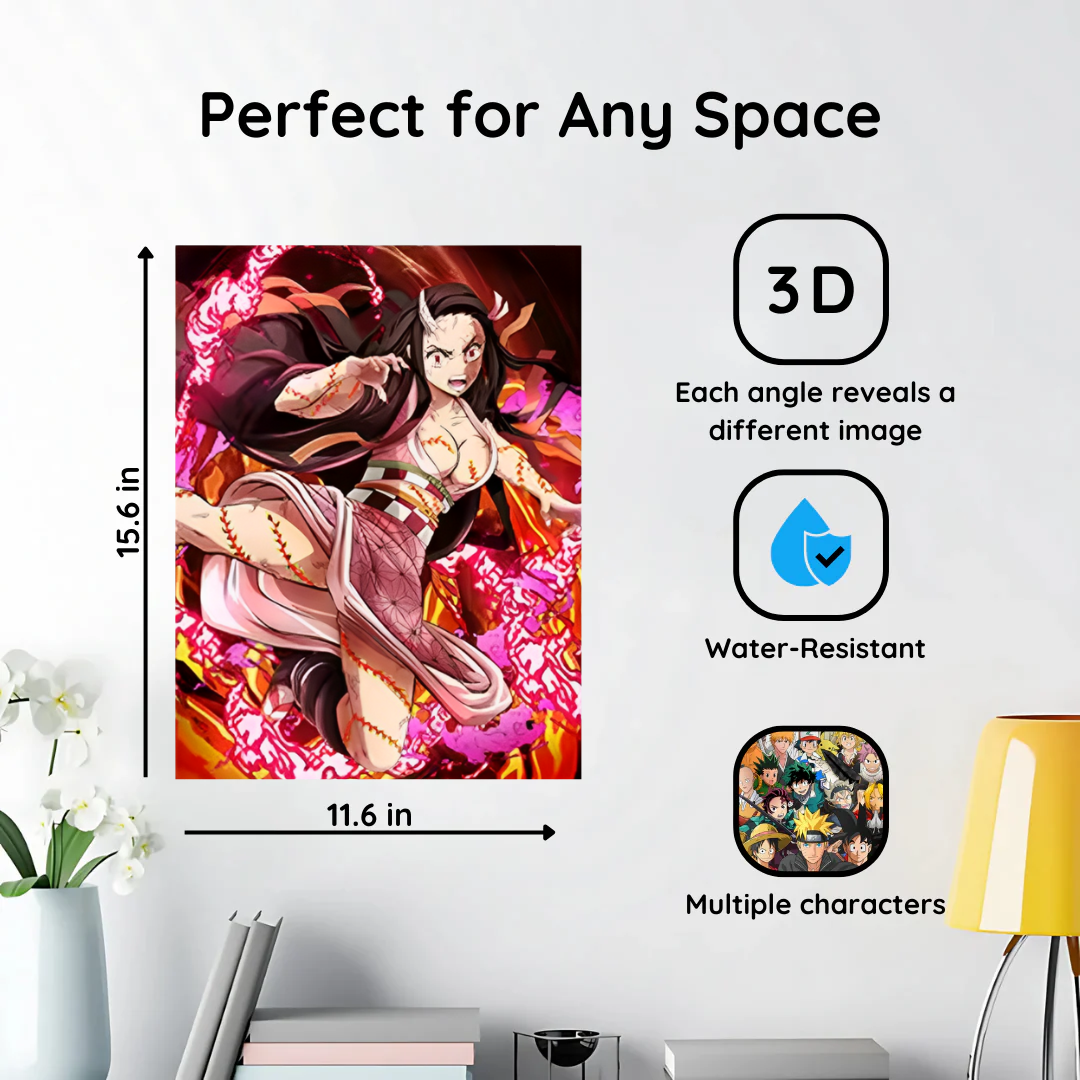 3D Anime Poster